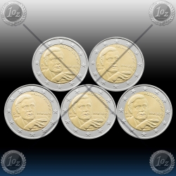 5 x 2 EVRO NEMČIJA (A,D,F,G,J) 2018 "Helmut Schmidt" UNC 5 x 2 EVRO NEMČIJA (A,D,F,G,J) 2018 "Helmut Schmidt" UNC